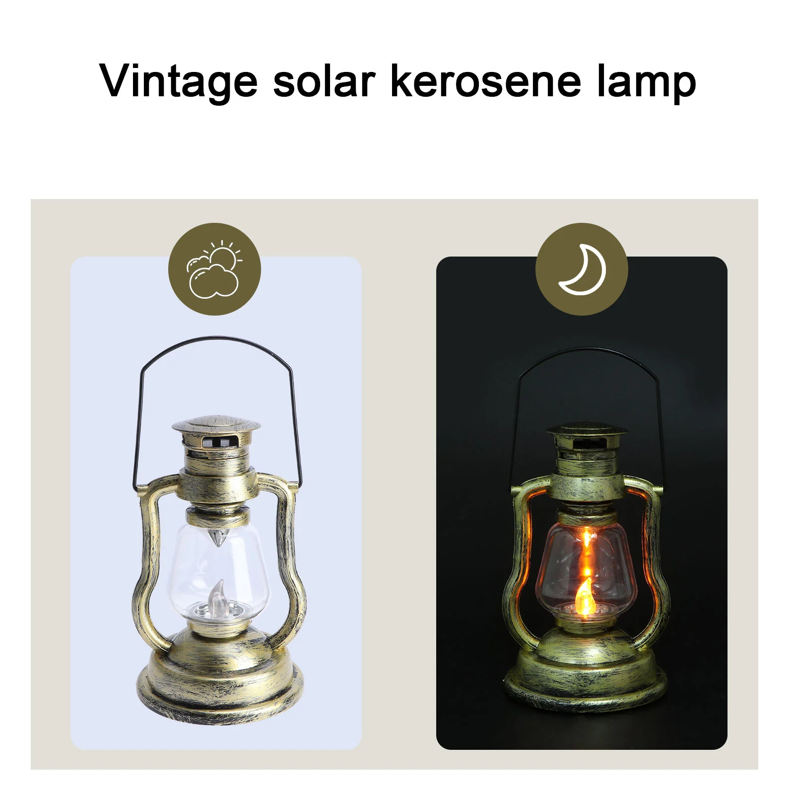 

Retro Horse Lantern Night Light ABS Rechargeable Bulb Tealight C Decorative Lamp Simple Style Bar Garden Party Atmosphere