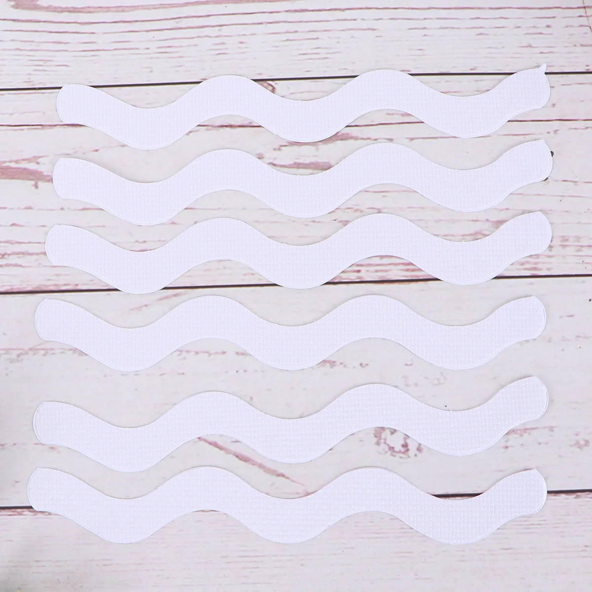 

12Pcs Bathroom Anti-Slip Stickers S Shape Non-Slip Treads for Kitchen Balcony Corridor Safety Traction Decals 1.27cmx17.78cm