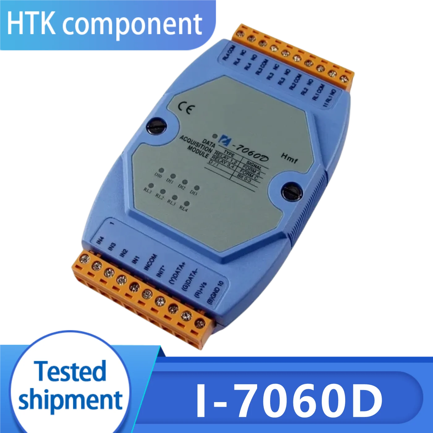 100% Test Working  I-7060D 4 Isolated Digital Inputs/4 Relay Output Modules