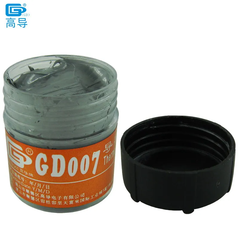 GD007 Thermal Conductive Grease Paste Plaster HeatSink Compound Net Weight 0.5/1/3/7/15/30/150/1000 Grams MB SSY BAS BR BX CB CN