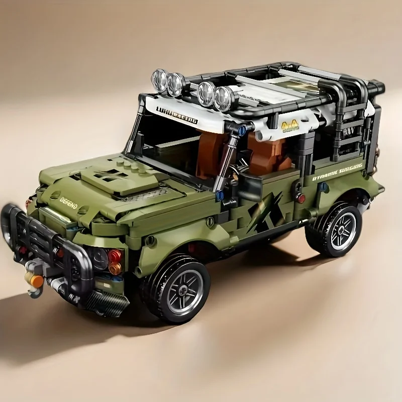 

Совместим с строительными блоками, Land Rover Defender, Wrangler, Hummer, внедорожник, модель автомобиля, мальчики, как сборка игрушек,