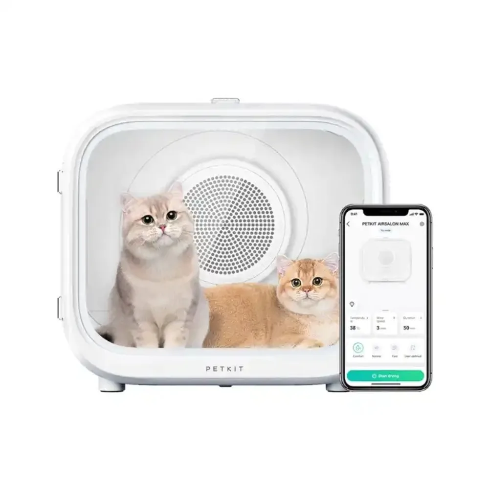 

PETKIT AirSalon Max Automatic Pet Drying Cabin Cat Dryer Box Smart Temperature APP Control and 360 Drying Gatos Accesorios New