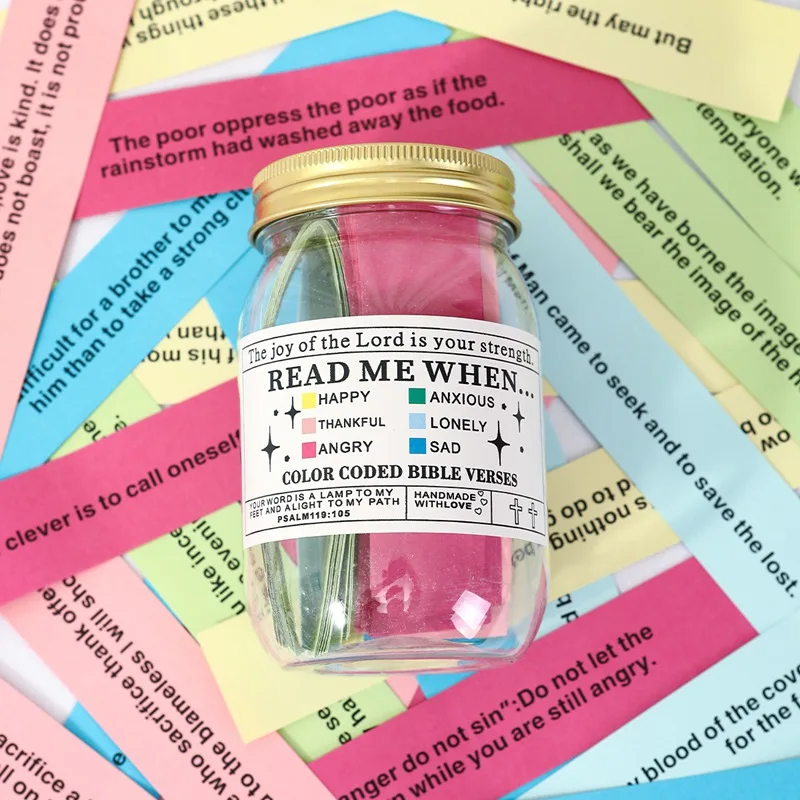 One Bottle Random Bible Verse Jar, A Gift That Evokes Emotions And Feelings Of Piety