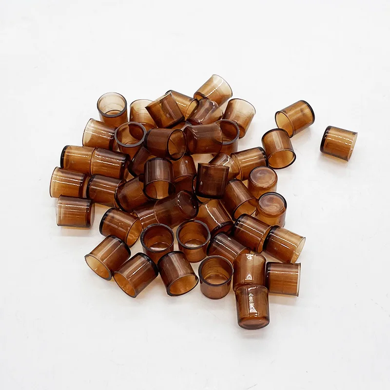 120Pcs Queen Bee Rearing Cell Cups Plastic Brown Color Cells Cages Room Cups Cell Cage Cup Bees Tools Beekeepers Equipment