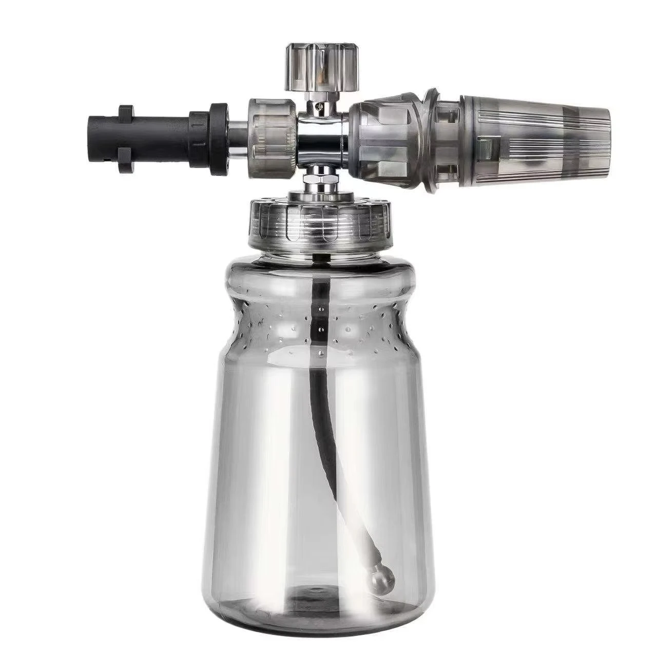 � ​ Hochdruckschaumlanze, Autowaschsprüher, 1 l, klare Flasche, Schnellanschluss, ultradickes, schaumverstellbares Spray für Hochdruckreiniger ​ – Detail 1
