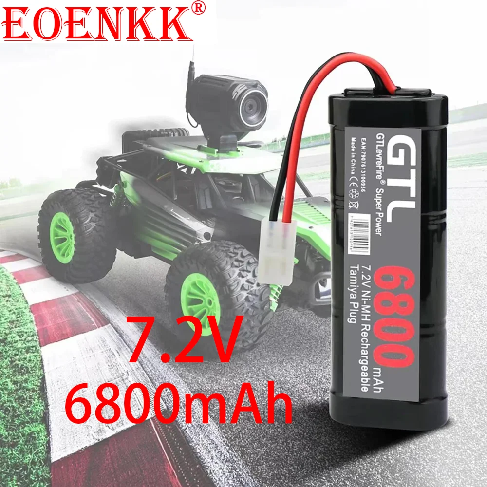 

7.2V 6800mAh NiMH Replacement RC Battery with Tamiya Discharge Connector for RC Toys Racing Cars Boat Aircraft