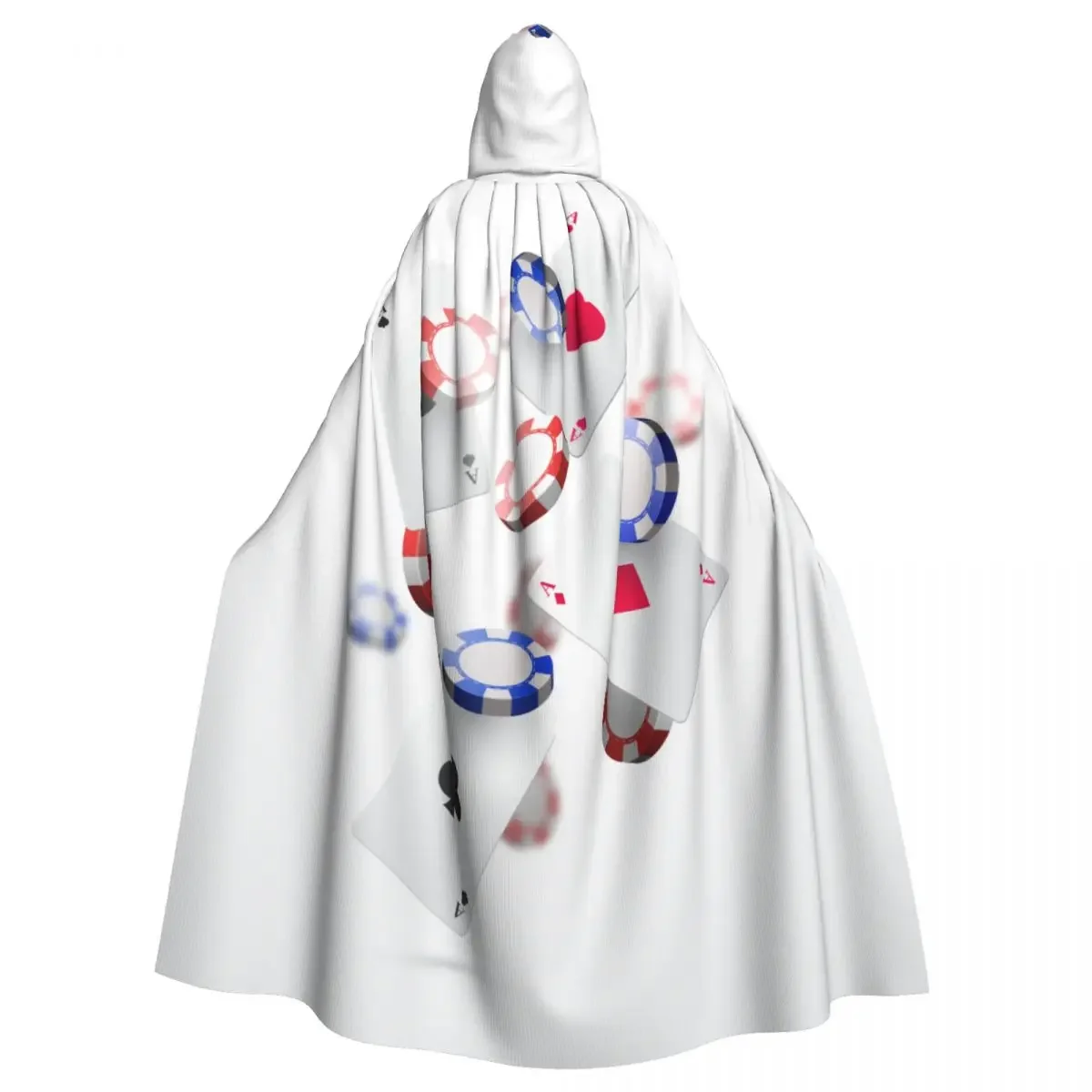 

Fashion Night Wear Suitable For Both Men And Women Poker Adult Cloak Cape Hooded Medieval Costume Witch Wicca Vampire Elf Purim