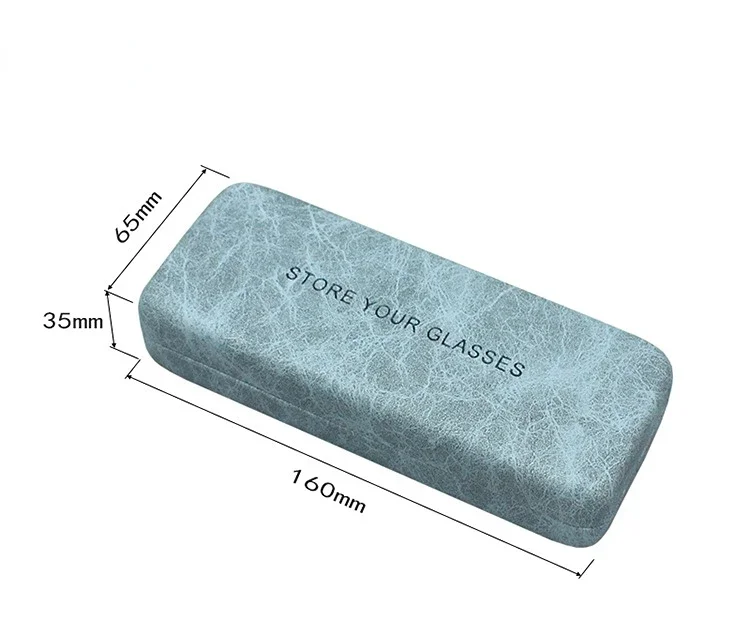 Mode Brillenetuis Falten PU Leder Oberfläche Eisen Fall Universal Brillen Aufbewahrungsbox Sonnenbrillen Brillen Brillen Box – Detail 1