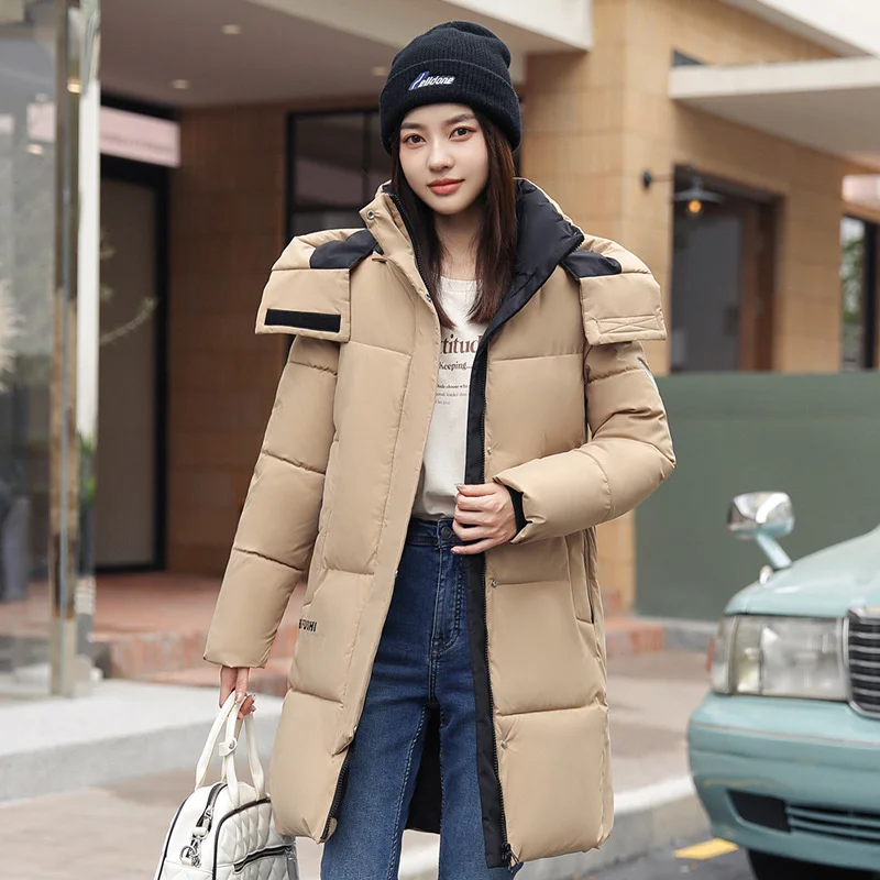 2026 New Winter Jacket Women Parka Fashion Hooded Thick Warm Long