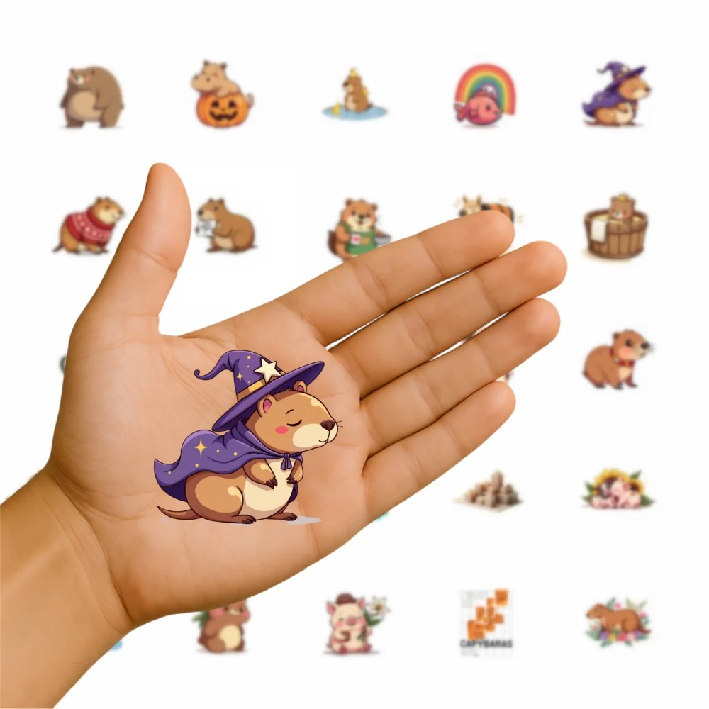 35-50pcs Bookish Autumn Graffiti Stickers Cartoon Ghost Books Graffiti Diy Bookbook Notebook Stickers Stickers