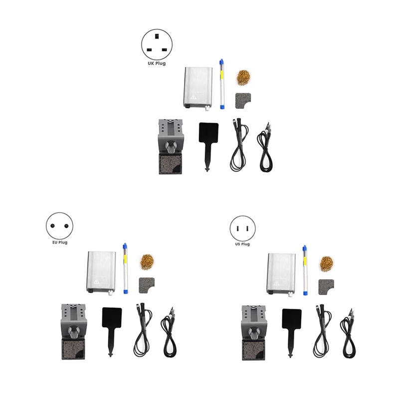 Estación de soldadura T12-X Plus, pantalla Digital de 75W, temperatura constante con puntas T12 para herramientas de soldadura de reparación de teléfonos móviles, enchufe europeo