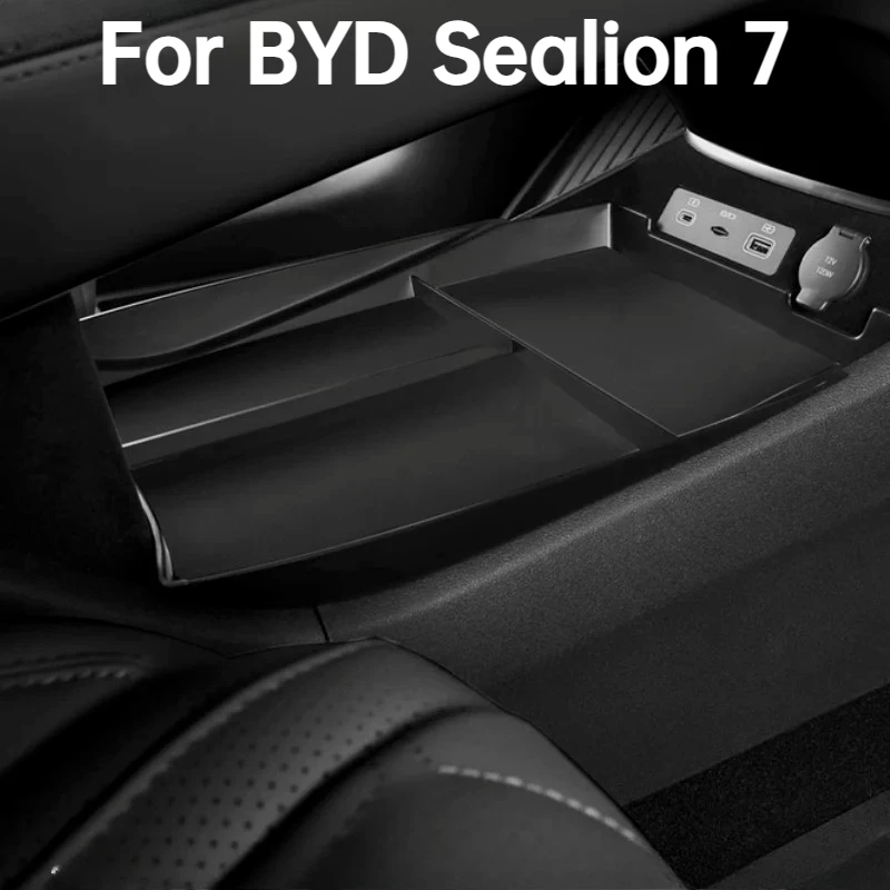 For BYD Sealion 7 Sea Lion 07 EV 2024 2025 Central Control Storage Box Partition Storage Car Interior Accessories