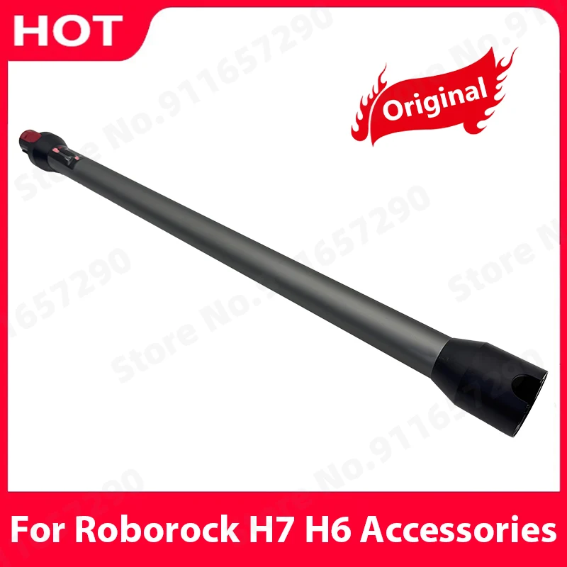 original-pour-roborock-h7-h6-aspirateur-a-main-sans-fil-accessoires-tige-metallique-tube-conducteur-et-tige-d'extension-noir