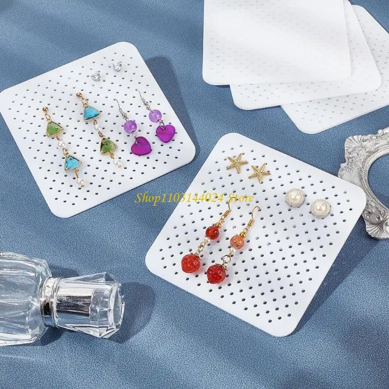 N5KE 10 Pieces Earring Display Stand Made Of Acrylic For Shop Exhibition And Home Use