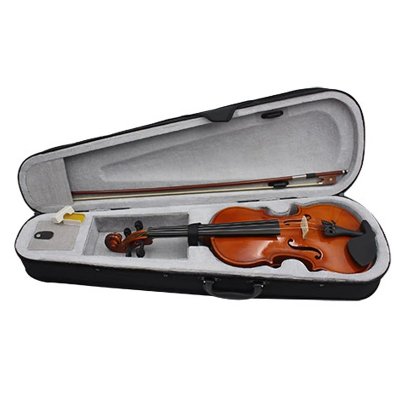 Hot Wooden Violin: Solid Wood Popularization Violin, Beginner Practice Violin