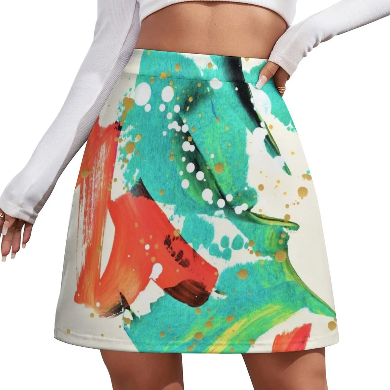 

Ocean Roar Mini Skirt korean ladies summer womans clothing