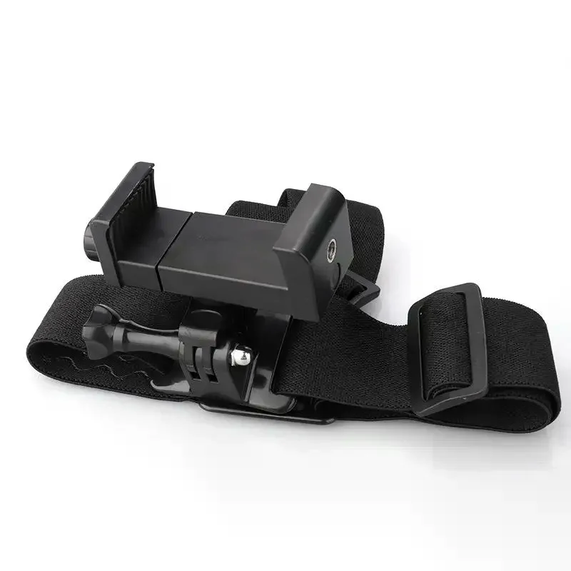Head Mounted Smartphone Holder, First Person View Bracket, Hands-Free Adjustable Outdoor Live Streaming Vlog Mount
