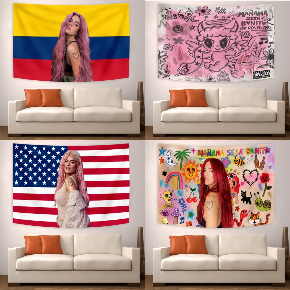 3x5Ft Columbia Pop Music Singer Carol Album G Tapestry Hanging for Wall Decoration of University Party  Backdrop Decoration