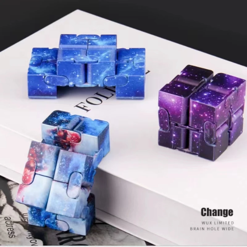 Starry Sky Christmas Magic Cube Children Adult Autism Anti Stress Relief Funny Hand Game  Fidgets Decompression Toys