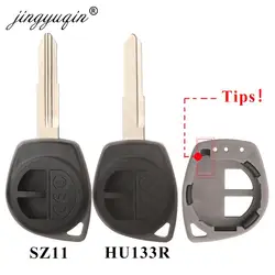 Jingyuqin nuovo 2 pulsanti chiave per Auto grande custodia Shell per Suzuki Alivio Dzire Ertiga Jimny Swift S-Cross SX4 Vitara Auto Key Fob Case