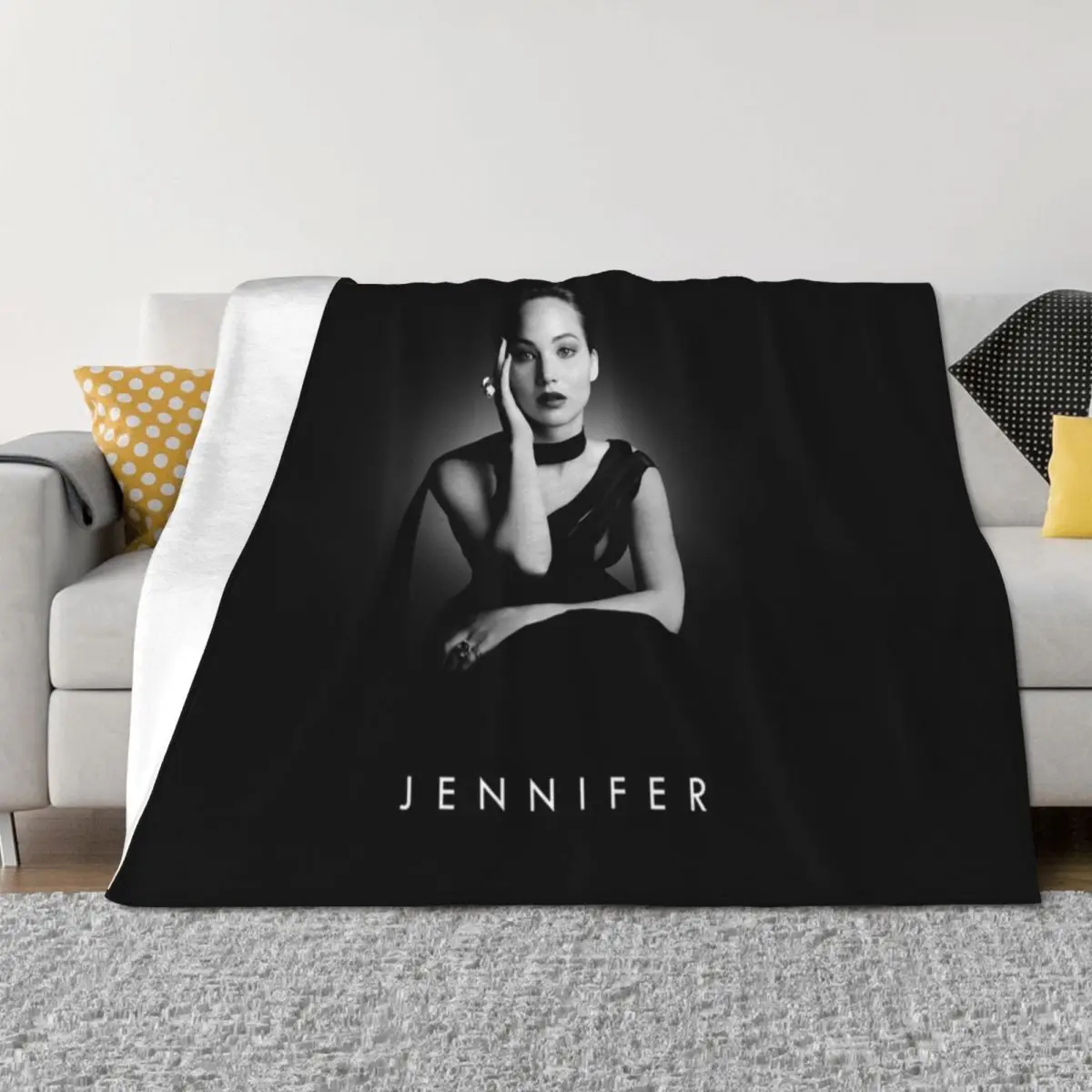 

Women Men Jennifer Lawrence Gifts For Christmas Throw Blanket Luxury St Decorative Beds Travel Bed Fashionable Blankets