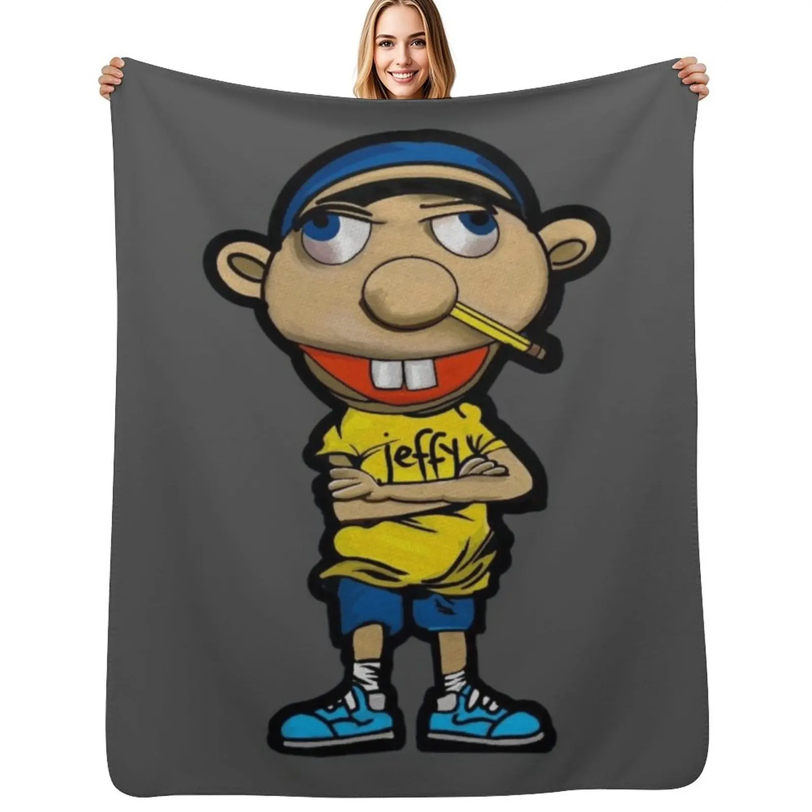 

Jeffy 2024 New Throw Blanket Cozy Warm Blanket for Bed Room Decor