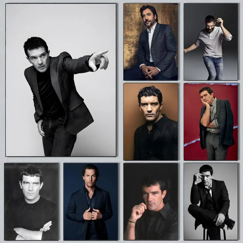 Aesthetic Wall Art Poster actor Antonio Banderas Poster for Office Home Decor Interior Large Wall Picture Print