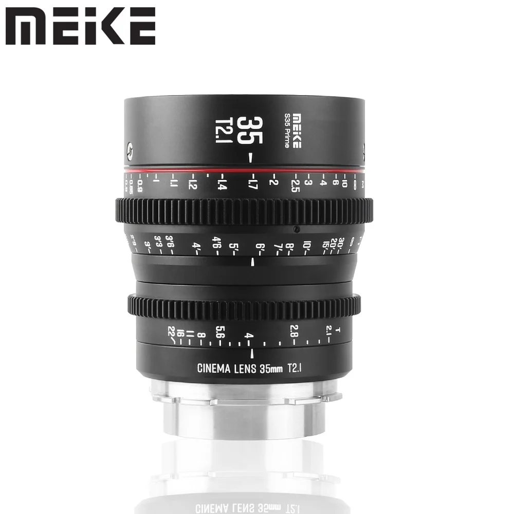 

Meike 35mm T2.1 S35 Cinema Lens Manual Focus for PL-Mount ARRI Amira Canon EOS C700 E2-S6 6K E2-F8 Terra 4K 6K RED KOMODO 6K