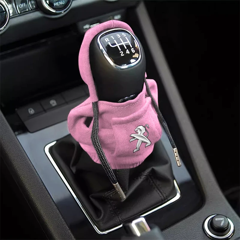 Car Gear Lever Hood Small Sweater Decoration Gear Lever Hoodie Car Accessories For Peugeot 308 206 207 407 607 108 208 301 308