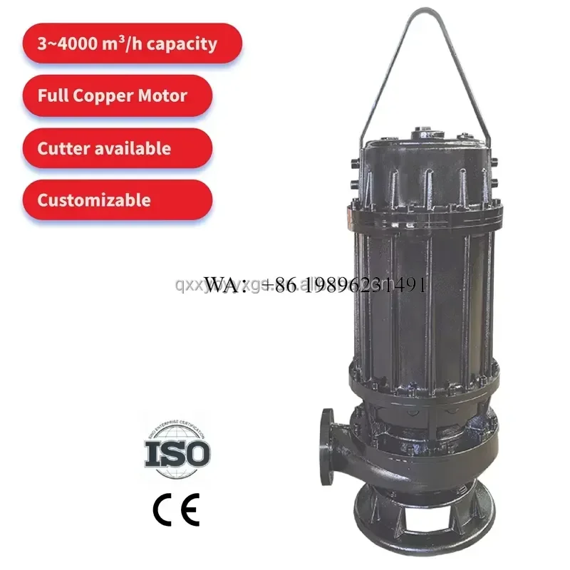 Wmwmnu 1HP 15HP 3 Phase Motor Powered Stainless Steel Vertical Horizontal Submersible Centrifugal Sand Water Pump