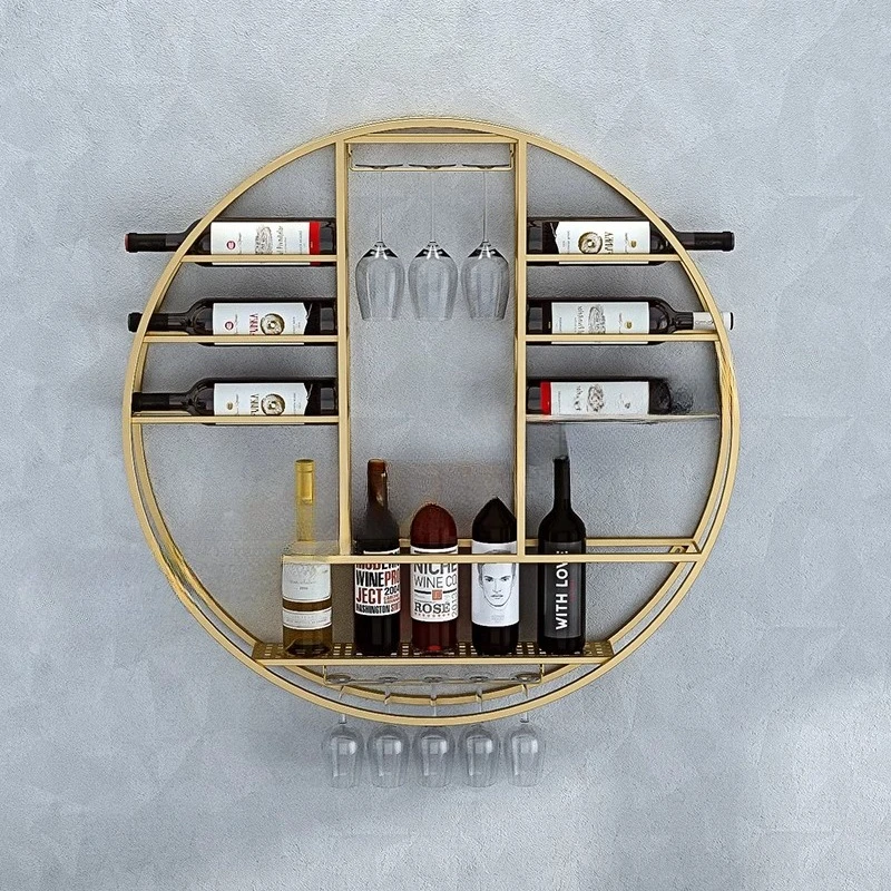 

Modern Standing Bar Cabinet Wine Rack Wall Metal Storage Bar Cabinet Wine Rack Shop Salon Botellero Vino Drinking Bar Furniture