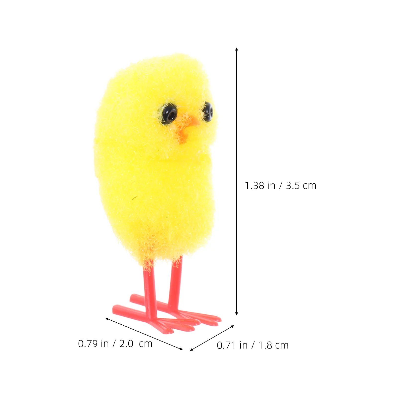 イースターデコレーション 18個入り キュートなミニひよこおもちゃ 子供向けパーティーの記念品 フィギュア バスケットデコレーション 動物ギフト