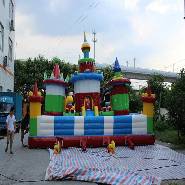 Commercial outdoor inflatable sport castle jumping happy hop inflatable castle for sales