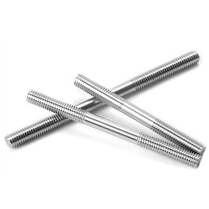 Beicai 1-5pcs M6~M16 Double Bolt Double End Thread Rod Dual Screws SUS316 Stainless Steel Tooth Stick Dual Thread Bar