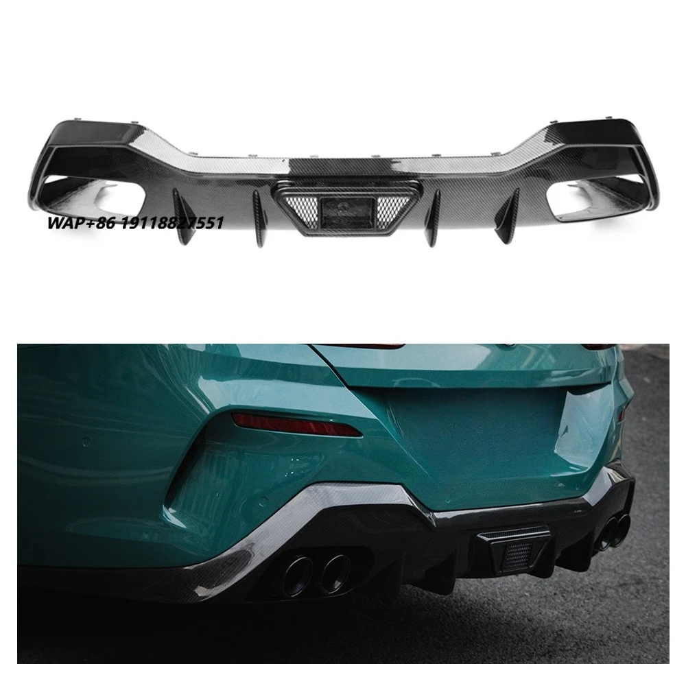 

Dry Carbon Fiber AC Style Universal Rear Bumper Diffuser Lip for 8 Series G14 G15 2019-2023 Car Rear Spoilers Body Kit