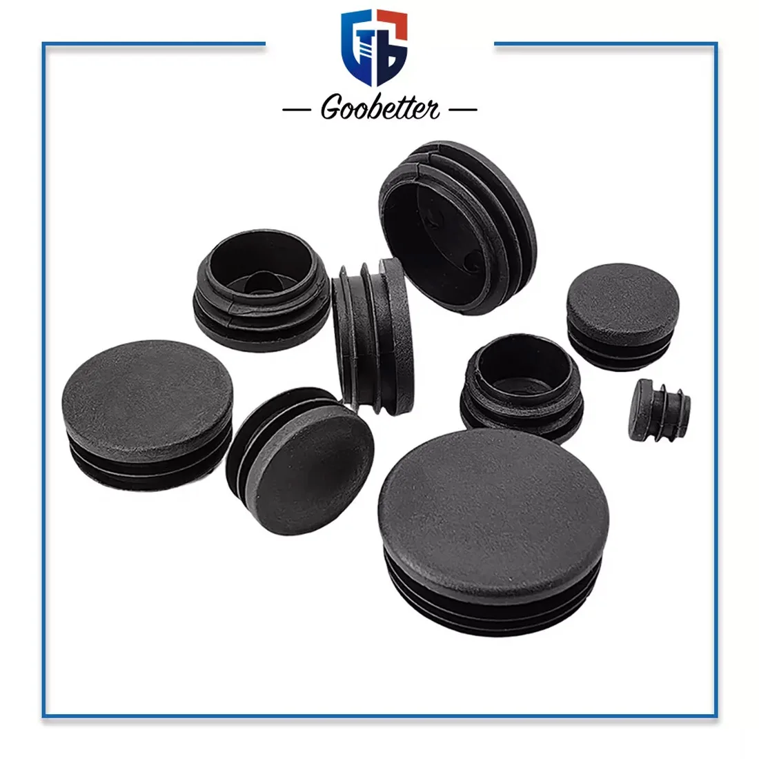 12-140 มม.พลาสติกรอบปลั๊กเก้าอี้ขา Caps ด้านในฝุ่นเฟอร์นิเจอร์ขาปลั๊กเก้าอี้ Blanking End CAPS ชั้น Protector