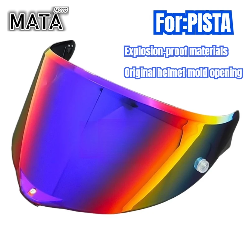 Suitable for AGV PISTA GPRR/CORSA Sun Visor Single Nail Anti-fog Film Color-changing Film Motorcycle Helmet Replacement Lens