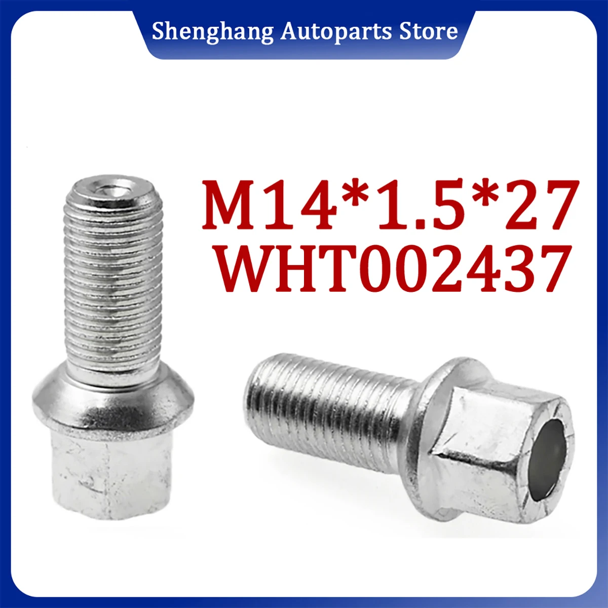 

M14*1.5*27 WHT002437 Wheel Bolt For Audi S5 S4 A4 A5 A6 A8 TT Skoda Seat VW ID.4 Atlas Phaeton 8D0601139A 8D0601139D WHT001812A