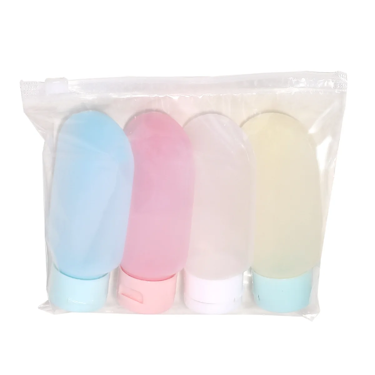 Bouteilles rechargeables en Silicone de 30/60ml, Tube à presser souple, récipient de Lotion, bouteille vide, Kit d'outils de shampoing de voyage Portable