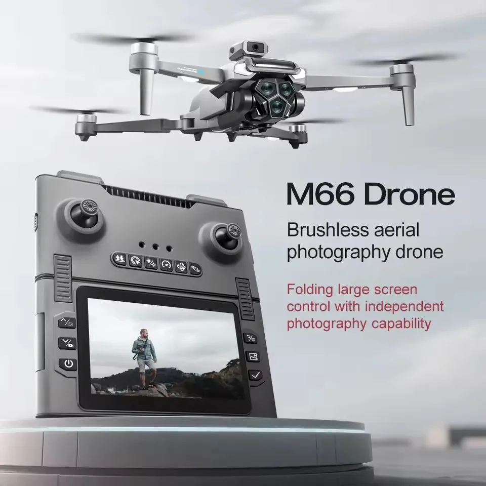 

M66 MAX RC Drone 8K Wide-Angle HD TripleProfessional Camera WiFi FPV Height Hold RC Drone Aircraft Quadrotor Drone