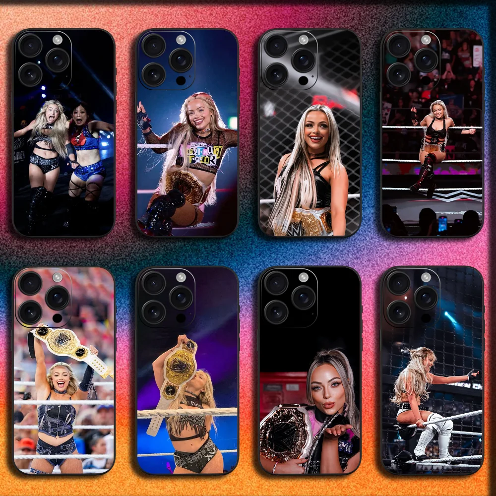 

Wrestler L-Liv Morgan Phone Case For iPhone 16,15,14,13,12,11,Pro,XS,Max,XR,Plus,E,Mini Soft Black Cover