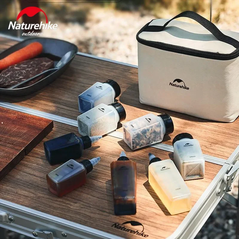 Naturehike نزهة زجاجة توابل مجموعة في الهواء الطلق شواء الطبخ خزان النفط التخييم PP نكهة وعاء مجموعة مع حقيبة التخزين 8 قطعة/6 قطعة