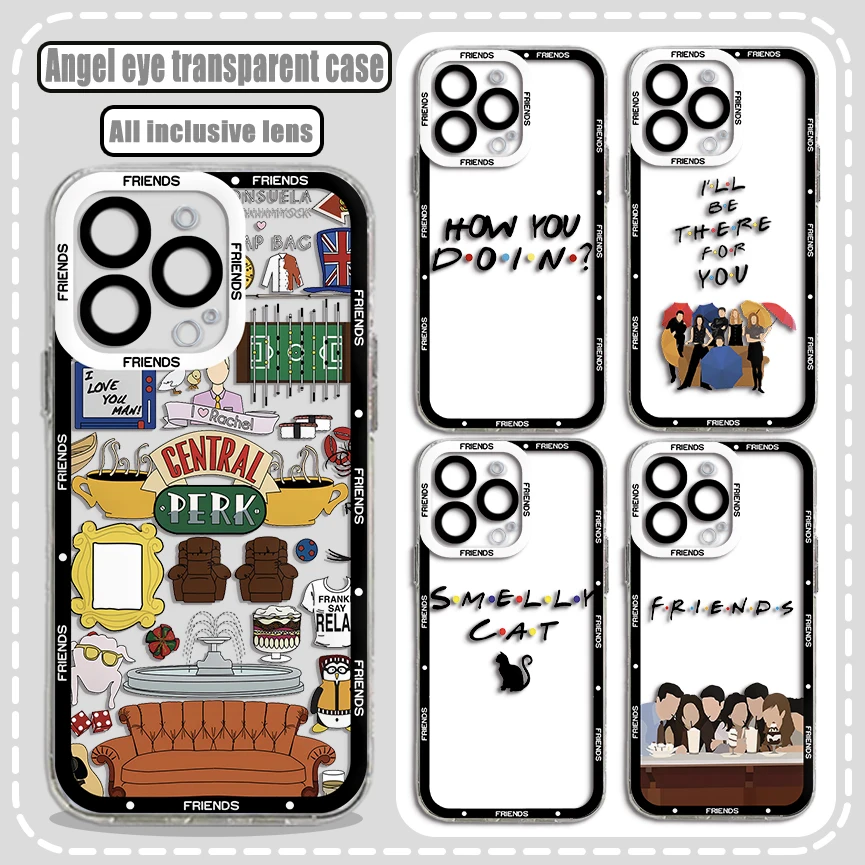 Friends TV Show Phone Case For Xiaomi Redmi Note 13 12 12C 11 10 10C 13C 10s 9 9s 9A 9T 9C 8 7 Pro Max 4G 5G luxury Clear Cover