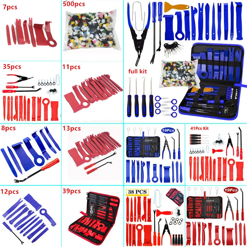 

Car Interior Hand Removal Tool Kit Universal Vehicle Trim Door Clip Panel Dashboard Pry Disassembly Tool Automobile Repair Tool