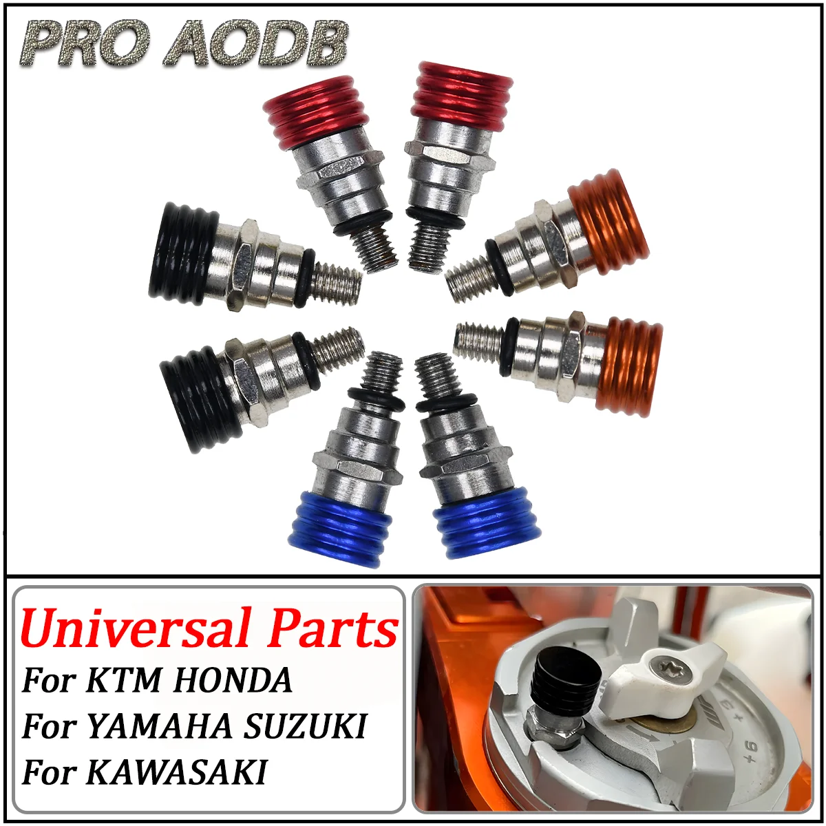 M5x0.8 Fork Air Bleeder Valve For YAMAHA YZ YZF WR WRF 125 250 250R 250X 450 TTR 230 For Honda CR CRF For Kawasaki KX KLX KDX