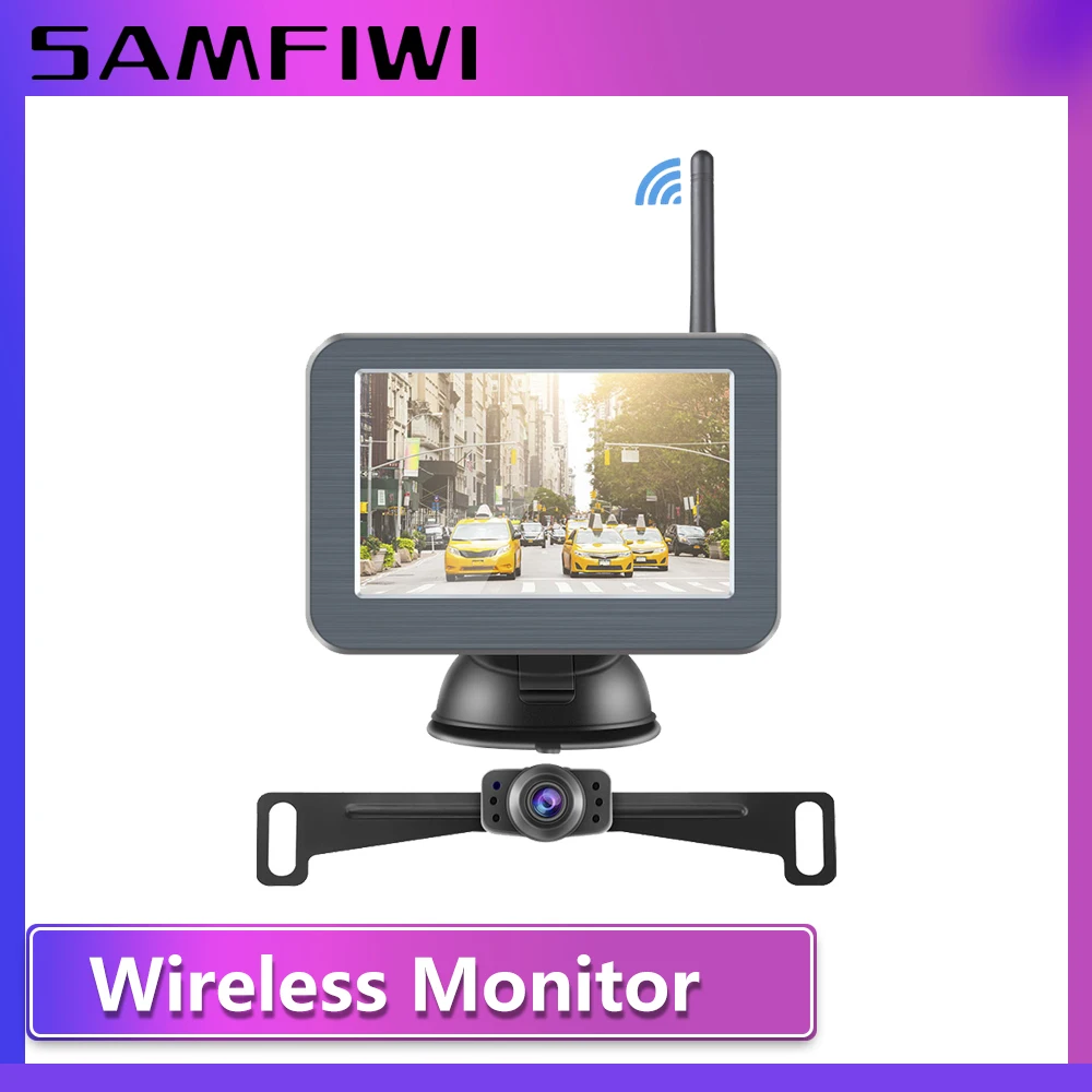 

5 Inch AHD Car Monitor TFT LCD 5" HD Digital/Analogue 12V PAL/NTSC Car Screen Reverse Rear View Camera for Parking