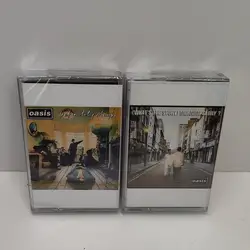 Rock band Oasis Liam Gallagher Music Tape Definitely Maybe Album Live Forever Cassettes Cosplay Recorder Walkman Soundtracks Box
