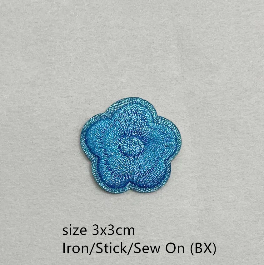 10 Pcs Stick Iron Flowers Embroider Patch Embroidered Clothing Hat Bag Shoe Repair Material Phone Gift Box Decor DIY Accessory image 3