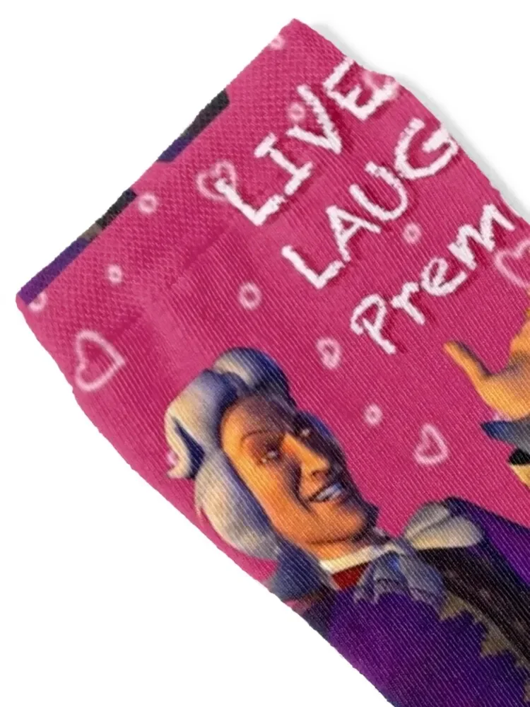 Live Laugh Preminger Socks gifts cartoon Christmas with print Socks For Girls Men's