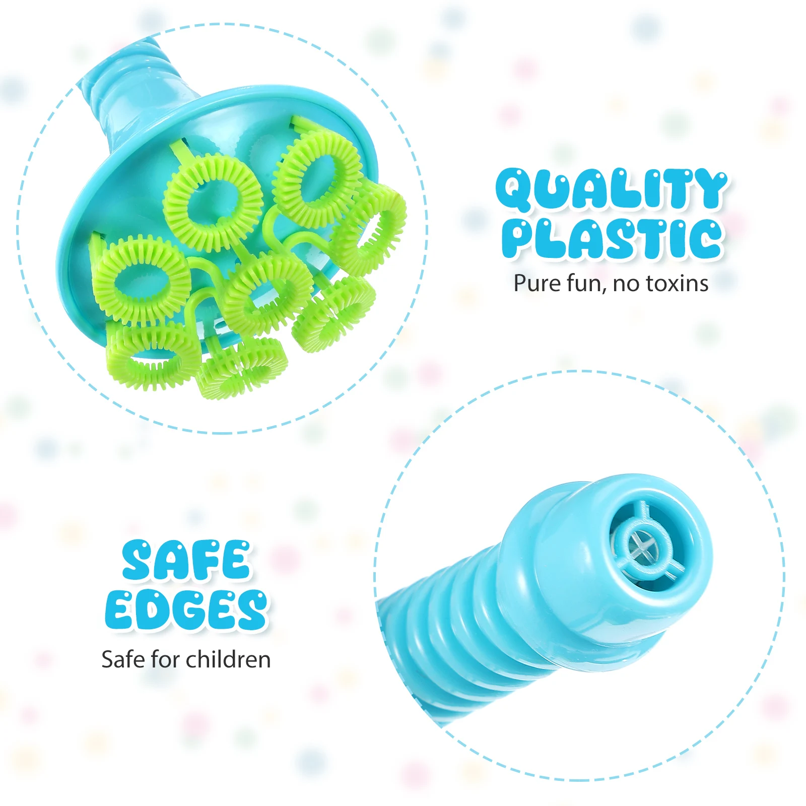 Funny Blowing Bubble Tool Jumbo Giant Blowing Bubble Tool Trumpet Shaped Bubble Maker with Tray Summer Party Favors Outdoor Toys